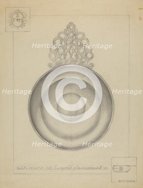 Silver Porringer, c. 1936. Creator: Hester Duany.