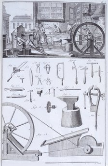 Cutlery-making, c1750s. Artist: Unknown