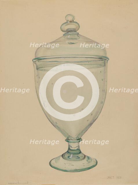 Glass, 1935/1942. Creator: Janet Riza.