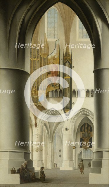 Interior of the Church of St Bavo in Haarlem, 1636. Artist: Saenredam, Pieter (1597-1665)
