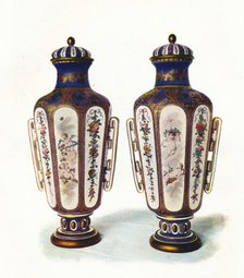 A Pair of Unique Hexagonal-Shaped Sevres Vases' 1906. Artist: Unknown