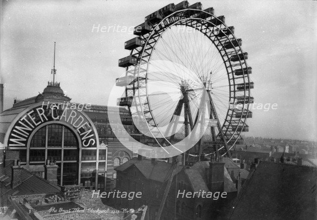 The Great Wheel, Blackpool, Lancashire, 1890-1910. Artist: Unknown