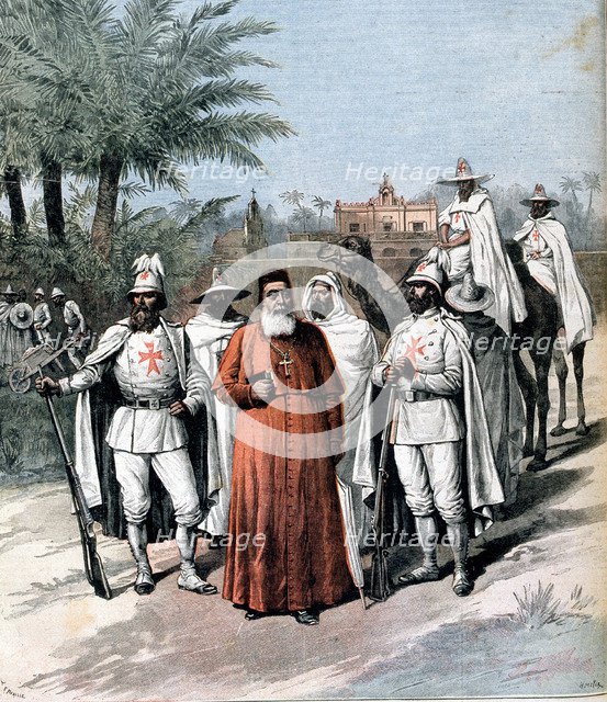 Cardinal Lavigerie, Founder of the Anti-Slavery Society, 1891. Artist: Unknown