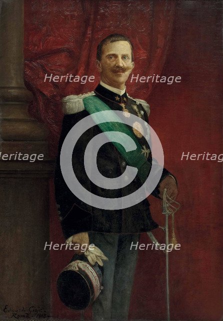 Portrait of Victor Emmanuel III (1869-1947), King of Italy, 1913.