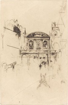 Temple Bar, c. 1877. Creator: James Abbott McNeill Whistler.