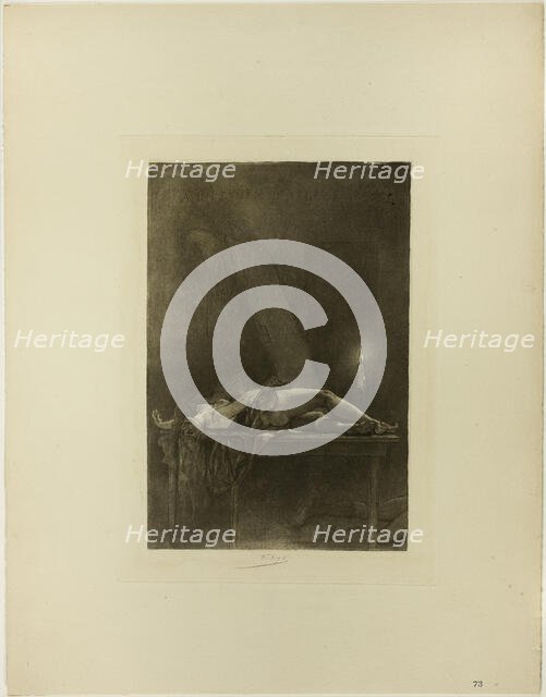 At an Atheist Dinner-Party, 1882–89. Creator: Félicien Rops.