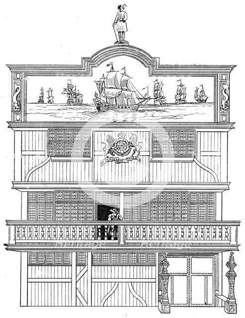 Front of the old East India House, London, 1894. Artist: Unknown