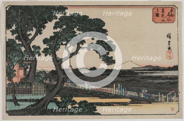 Picture of Matsuchiyama..., late 1830s or early 1840s. Creator: Ando Hiroshige (Japanese, 1797-1858).