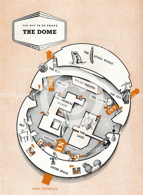 The way to go round The Dome, 1951. Artist: Unknown