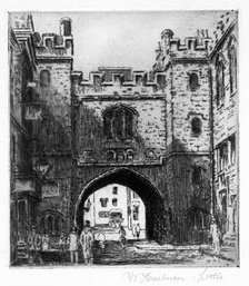 St John's gateway, London, late 19th century.Artist: WH Little