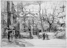 View of Master's House at Inner and Middle Temple, City of London, 1897.                             Artist: Percy Thomas