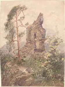 Landscape with Ruin, 1900-1902. Creator: Karel Vitezslav Masek.