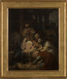 Esquisse pour l'église de Vanves : L'Adoration des Mages, 1875. Creator: Oscar-Pierre Mathieu.