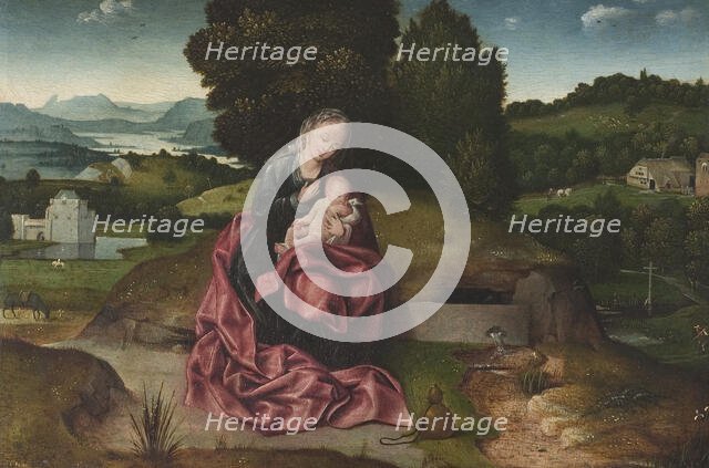 Virgin and Child Resting during the Flight into Egypt, c1500s. Creator: Joachim Patinir.