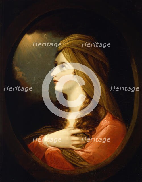 Portrait of a Lady, late 18th century. Creator: Benjamin West.