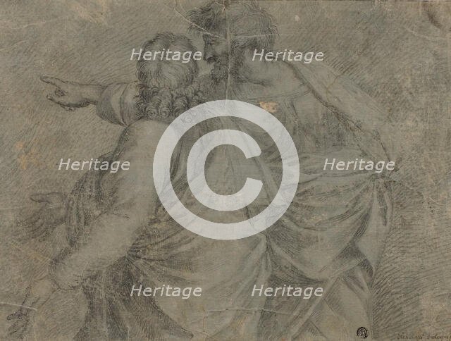 Two Men Conversing and Gesturing, 18th century. Creator: After Raffaello Sanzio, called Raphael  Italian, 1483-1549.