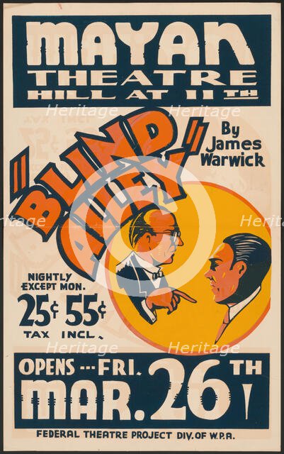 Blind Alley, Los Angeles, 1937. Creator: Unknown.