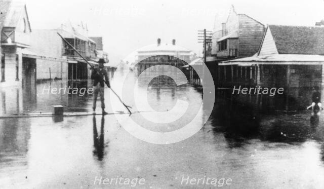 Ann Street, Fortitude Valley, 1893, Flood. Creator: James Clark.