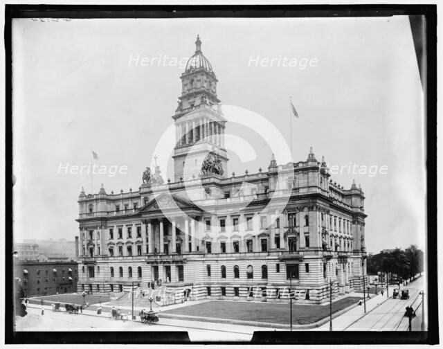Wayne County Courthouse Wayne County Building, Detroit, Mich., (1905?). Creator: Unknown.