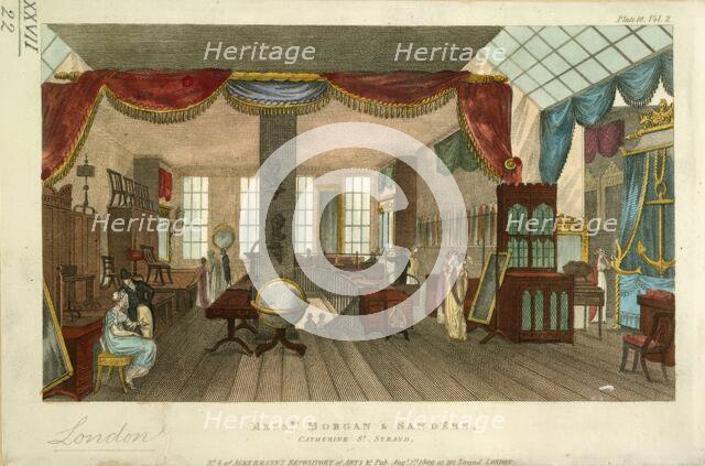 Messrs. Morgan and Sanders's, 1809.  Creator: Unknown.