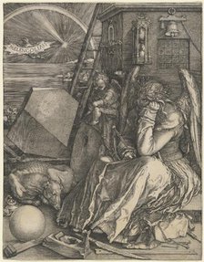 Melencolia I, 1514. Creator: Albrecht Durer.