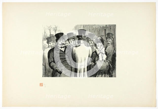 Le Boulevard des Italiens, from Tirage Unique de Trente-Six Bois, 1862, printed 1920. Creator: Charles Maurand.