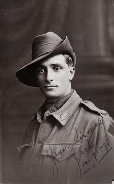 Postcard to Mrs Nugent, Barney's mother, from 'Jack, 4 September 1917. Creator: Murphy.