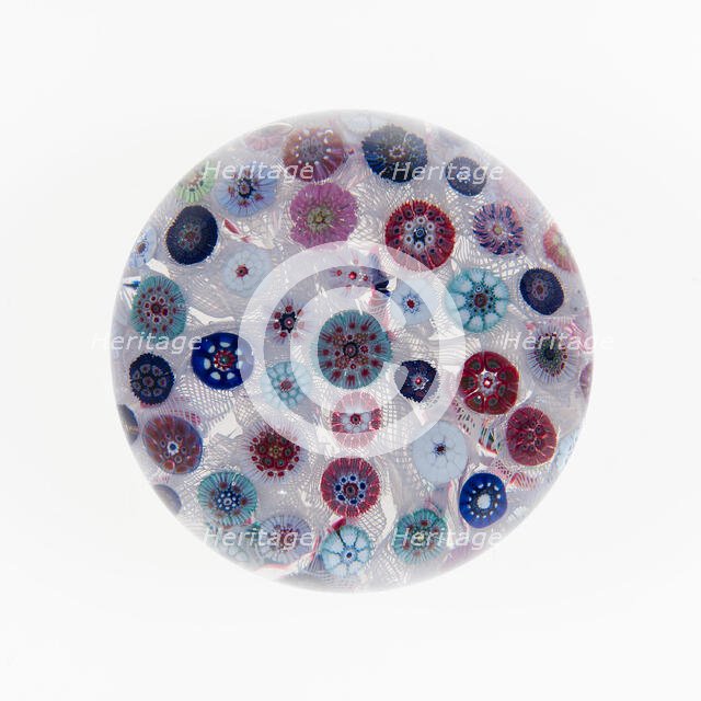 Paperweight, France, c. 1845-55. Creator: Saint-Louis Glassworks.