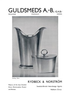 'Guldsmeds A.-B. (G.A.B.) - Sterling Silver - Rydbeck & Norström.', 1939. Artist: Unknown.