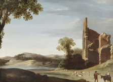 'Landscape with Classical Ruins and Figures', c1630. Artist: Bartholomeus Breenbergh.