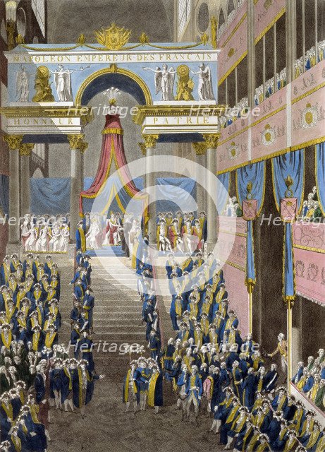 The Coronation of Napoleon on December 2, 1804, 1805. Artist: French master  