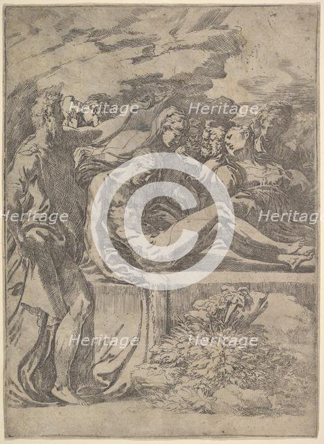Entombment, ca. 1527-30. Creator: Parmigianino.