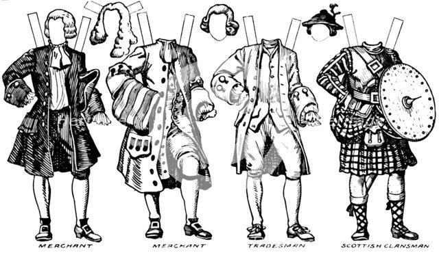 'Gallery of Historic Costume: What People Wore in Early Georgian Days', c1934. Artist: Unknown.