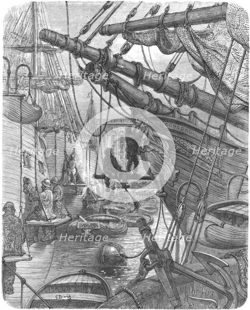 'The Docks - The Concordia', 1872.  Creator: Gustave Doré.