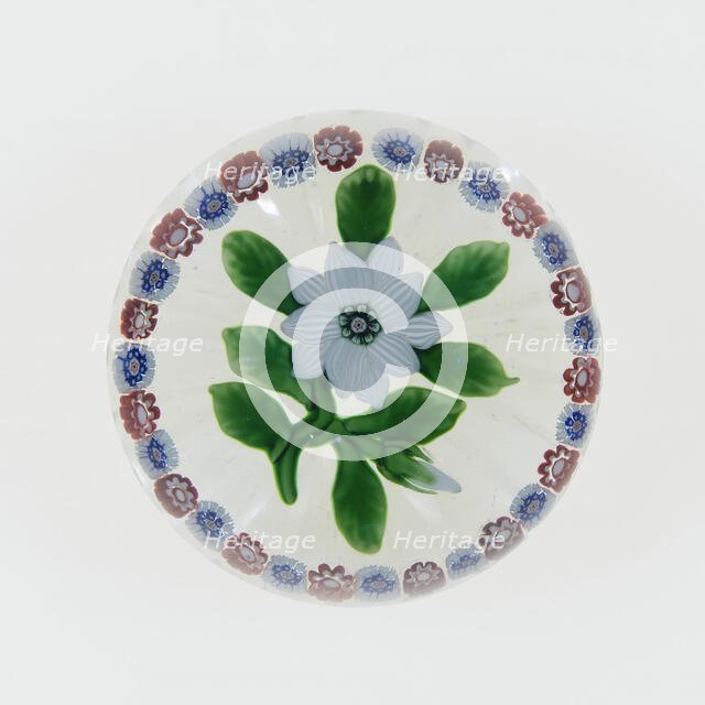 Paperweight, Lunéville, c. 1848-55. Creator: Baccarat Glasshouse.