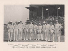 The Australian XI for the Fourth Test vs England at Melbourne, 1911 (1912). Artist: Sears.