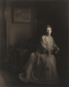 Mrs. White - In the Studio, 1907, printed c. 1920s. Creator: Clarence H White.