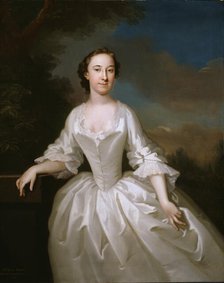 Portrait of Lucy Parry, Wife of Admiral Parry, 1745-1749. Creator: John Wollaston.