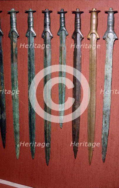 Bronze Age Swords from Bavaria, South Germany 12th-8th century BC. Artist: Unknown.