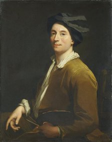 Portrait of a Painter, probably a Self Portrait, 1690-1729. Creator: Krzysztof Lubieniecki.