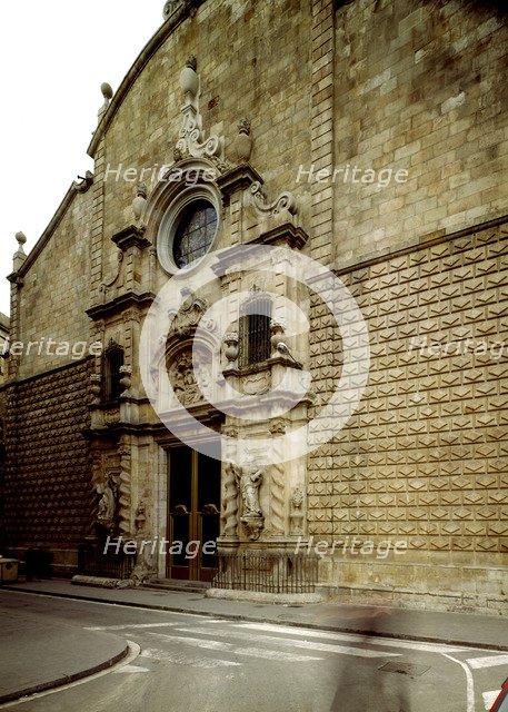 Bethlehem Church, built between 1681 and 1732, project attributed to Josep Juli, view of the main…