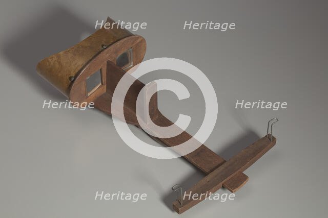 Wooden stereoscope, 1890s. Creator: Unknown.