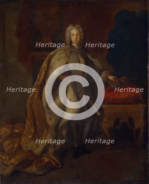 Portrait of the Tsar Peter II of Russia (1715-1730), 1728. Artist: Luedden, Johann Paul (?-1739)
