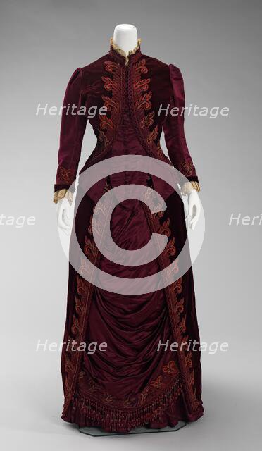 Dress, French, ca. 1885. Creators: House of Worth, Charles Frederick Worth.