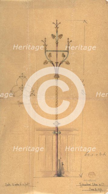 Design for Church Lights, 1877. Creator: Richardson Ellson & Co.