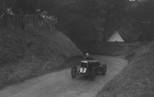MG C type of Barbara Skinner competing in the Shelsley Walsh Hillclimb, Worcestershire, 1935. Artist: Bill Brunell.
