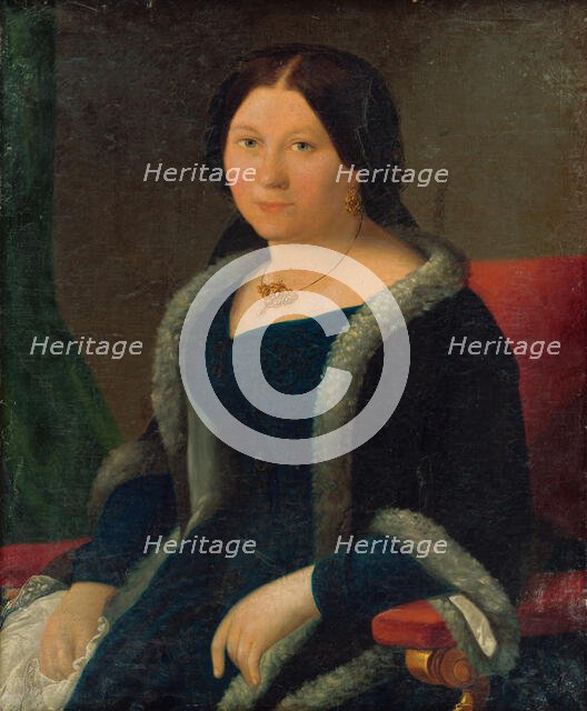 Portrait of a Young Woman, 1876. Creator: Miklos Barabas.