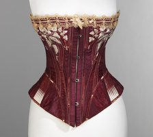 Corset, American, 1876. Creator: Worcester Skirt Company.