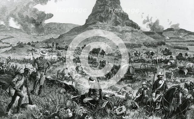 Isandlwana during the Zulu War. Creator: Melton Prior.