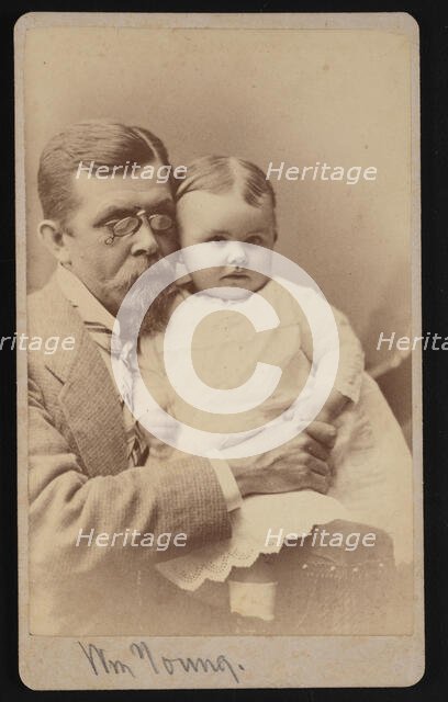Portrait of William Young and Child, 1879. Creator: Samuel Montague Fassett.